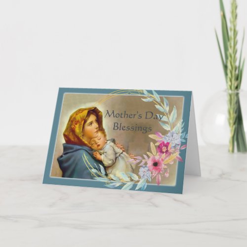 Mothers Day Blessings with Madonnina  Card