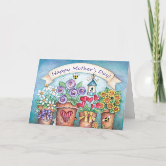 Mother's Day Blooms - Greeting Card