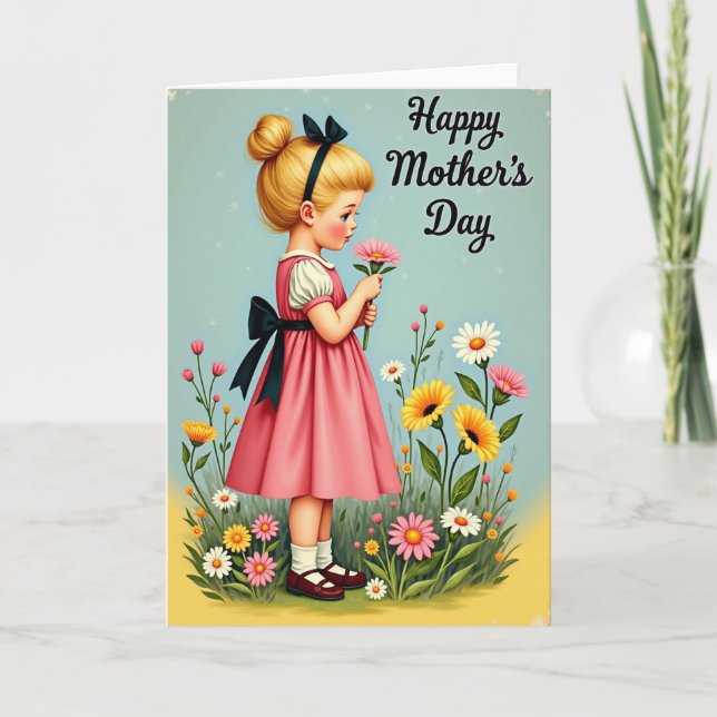 Mothers Day Blossom Child Card (Front)