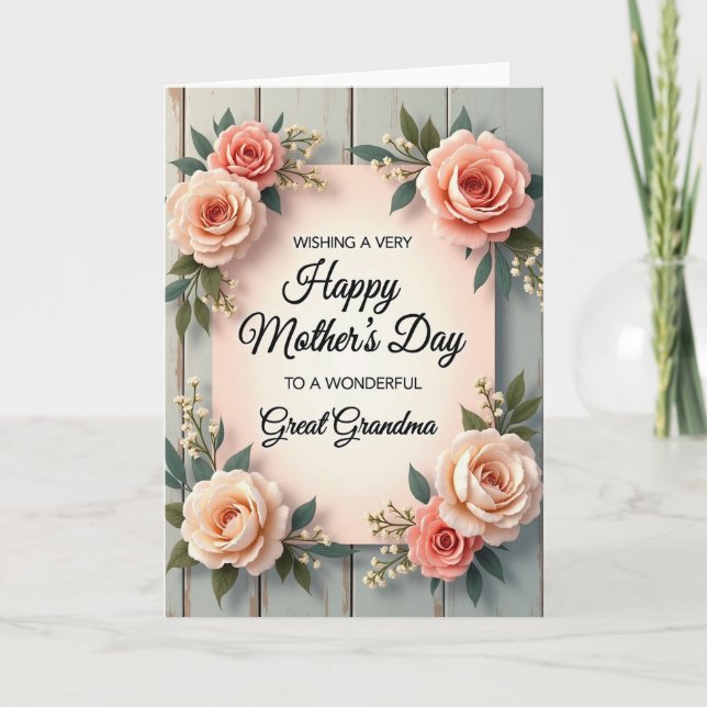 Mothers Day Blossom Corner Card (Front)