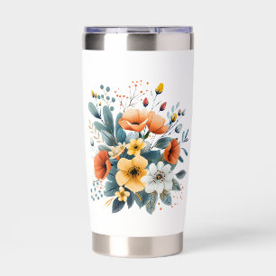 Mother's Day Boho Flowers Clipart-61983 Insulated Tumbler