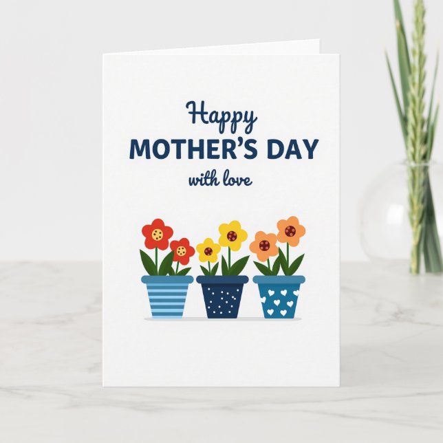 Mothers Day Botanical Love Card (Front)