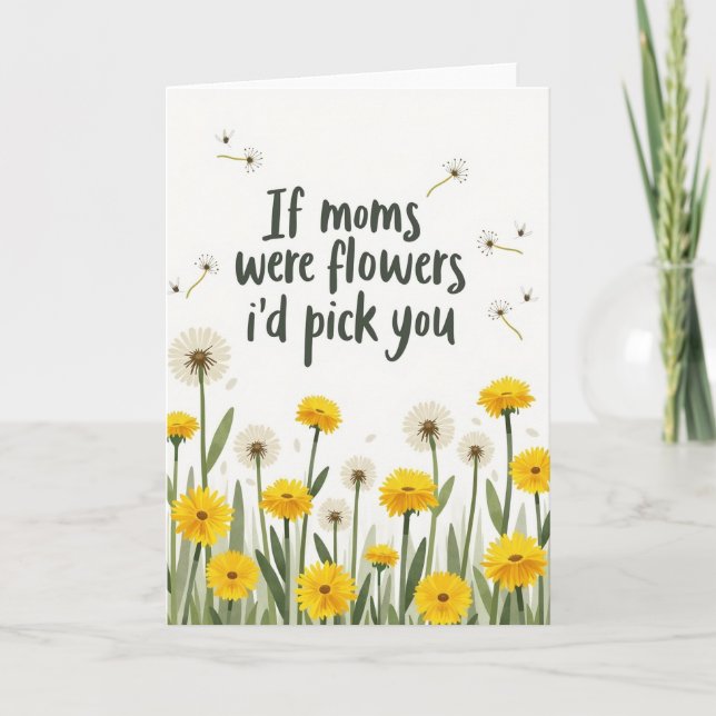 Mothers Day Bouquet Wishes Card (Front)