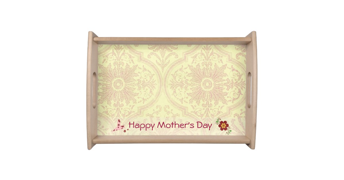 Mothers Day Breakfast in Bed Serving Tray Zazzle