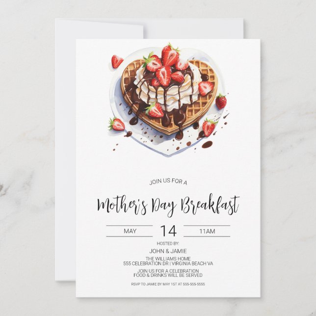 Mother's Day Breakfast Invitation (Front)