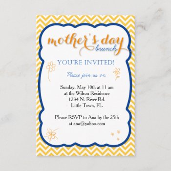 Mother's Day Brunch Invitation by SunflowerDesigns at Zazzle