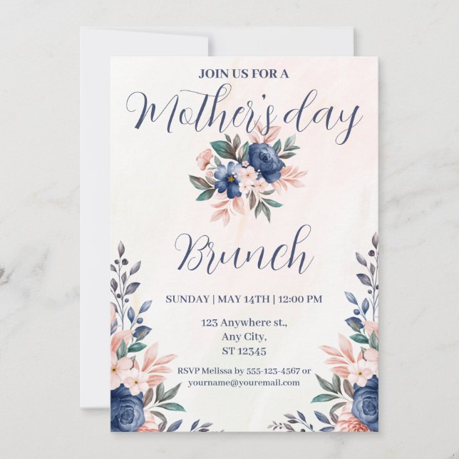 Mothers Day Brunch Invitation (Front)