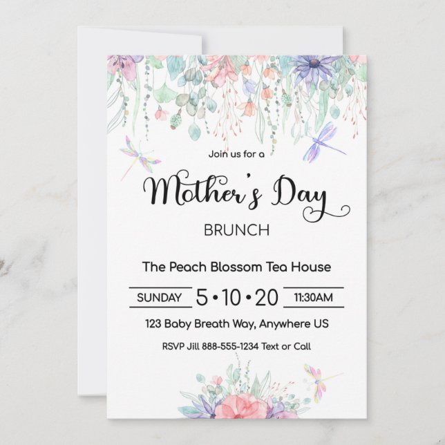 Mother's Day Brunch Invitation (Front)