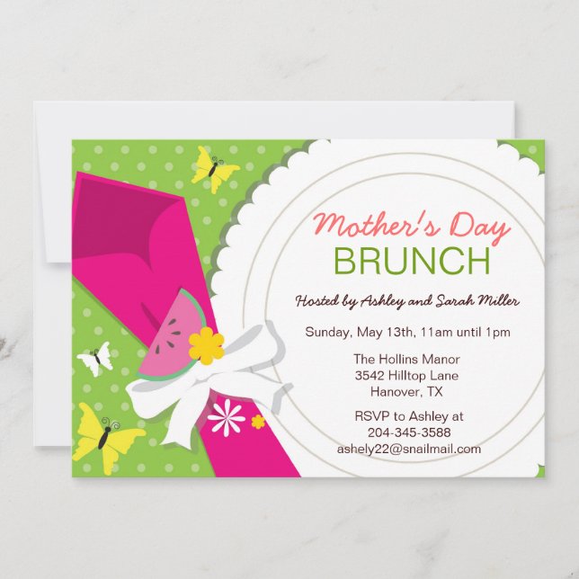 Mother's Day Brunch Party Invitations (Front)