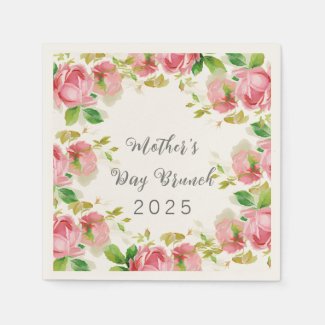  Mother's Day   Brunch  - pink  roses 
