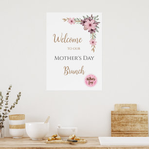 Mother's Day Brunch Welcome Sing Poster