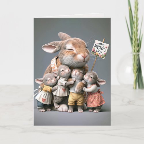 Mothers Day Bunnies Card