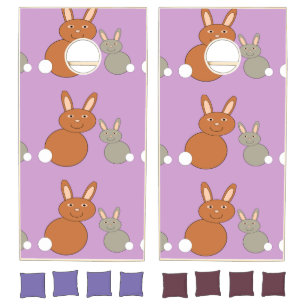 Mothers Day Bunnies Cornhole Set