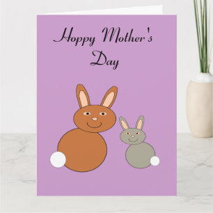 Mothers Day Bunnies Custom Giant Card