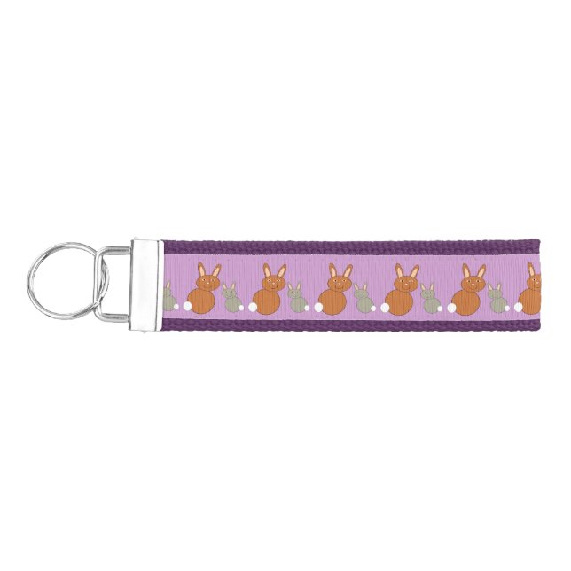 Mothers Day Bunnies Keychain (Keys on Left)