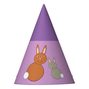 Mothers Day Bunnies Party Hat