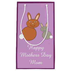 Mothers Day Bunnies Personalized Gift Bag