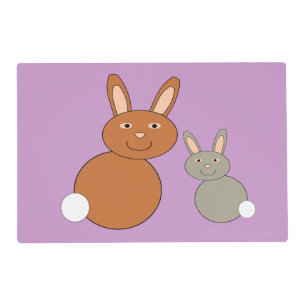 Mothers Day Bunnies Personalized Placemat