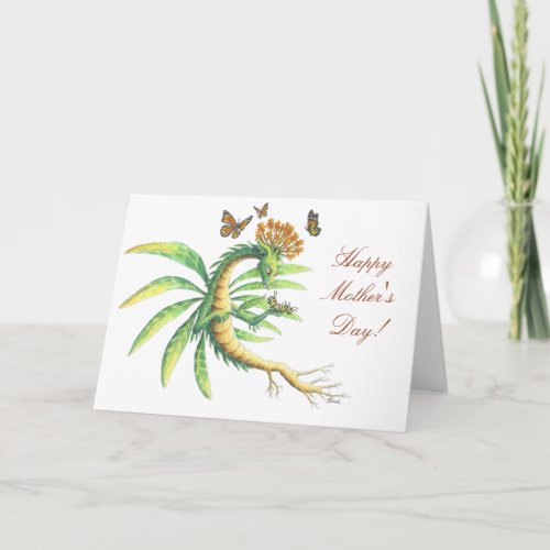 Mothers Day Butterfly  Dragon card