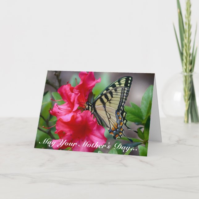 Mother's Day Butterfly Greeting Card (Front)