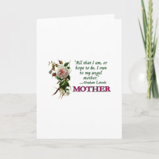 Mother's Day Card Antique Rose