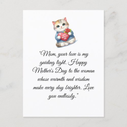 Mothers day card _ cat