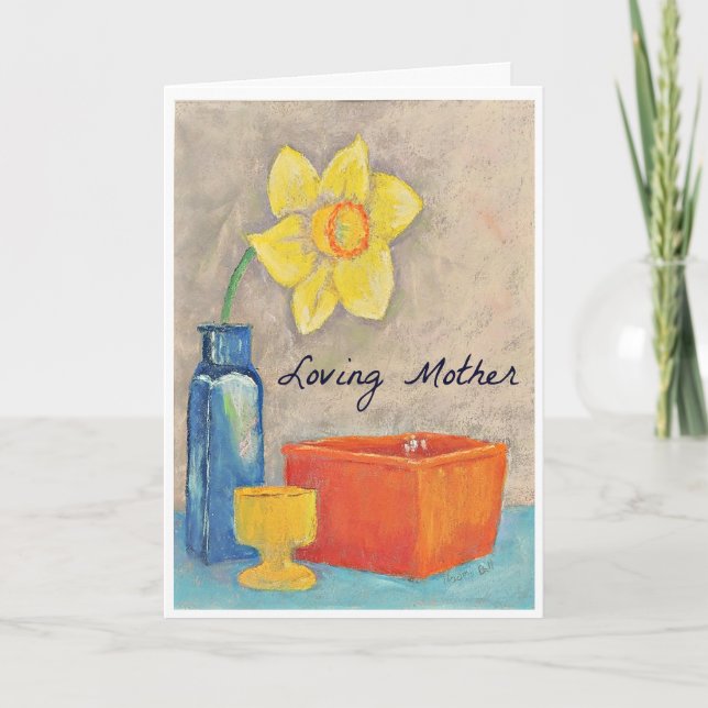 Mothers Day Card Daffodil  (Front)