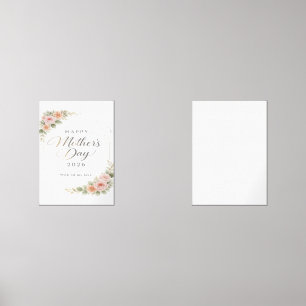 Mother's Day Card — Floral Frame "Happy Mother's D Wall Art Sets