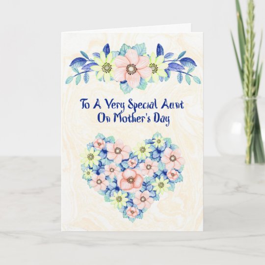 Mother's Day Card for a Special Aunt | Zazzle.com