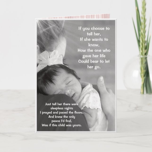 Mother's Day Card - For Adoptive or Birth Mom (Front)