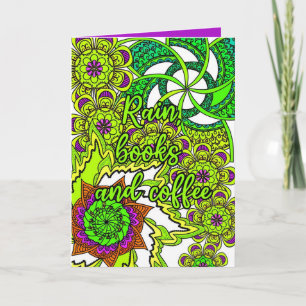 Mother's Day Card for Book and Coffee Loving Mom