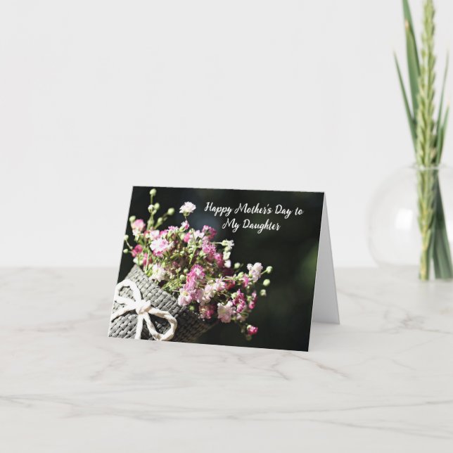 MOTHER'S DAY CARD FOR DAUGHTER (Front)