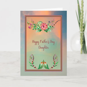 Mother's Day Card for Daughter Sky Design