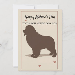 Mother's Day Card for Dog Newfie Mom