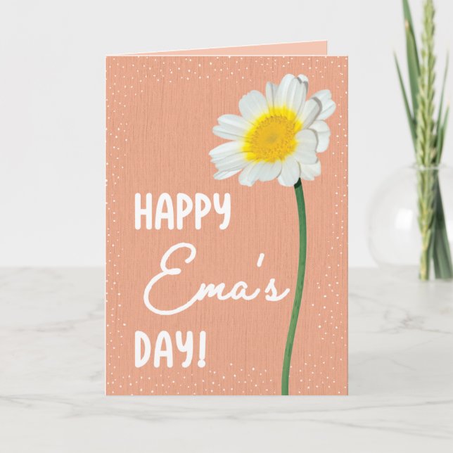 Mother's Day Card for Ema (Front)