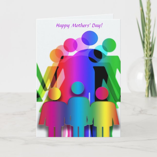 Mothers' Day Card for Families with Two Mothers (Front)