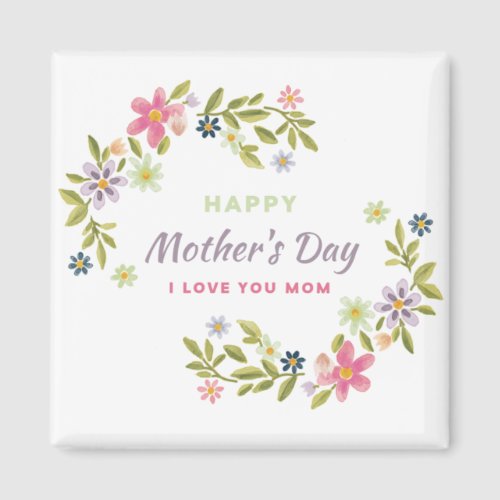 Mothers Day Card For Friend Pretty Pink Flowers Magnet