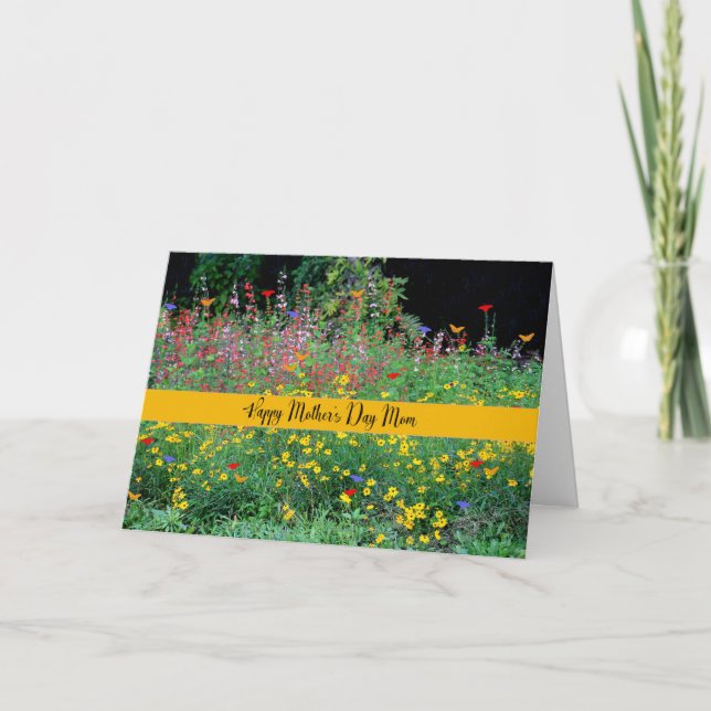 Mother's Day Card for Mom with Wildflowers (Front)