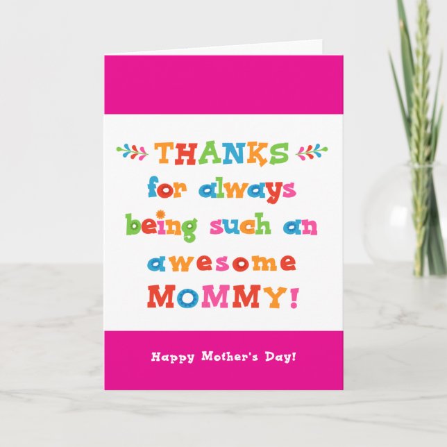 Mother's Day Card for Mommy (Front)