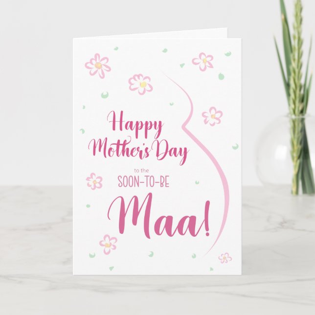Mother's Day Card for Pregnant Maa (Front)