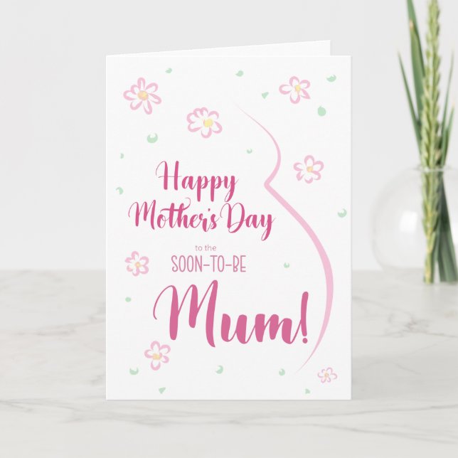 Mother's Day Card for Pregnant Mum (Front)