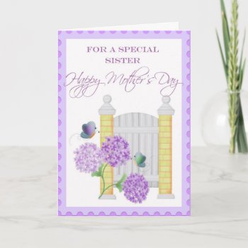 Mother's Day Card For Sister by NightSweatsDiva at Zazzle