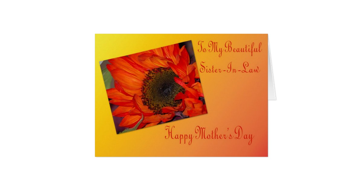 Mother's Day Card For SisterInLaw