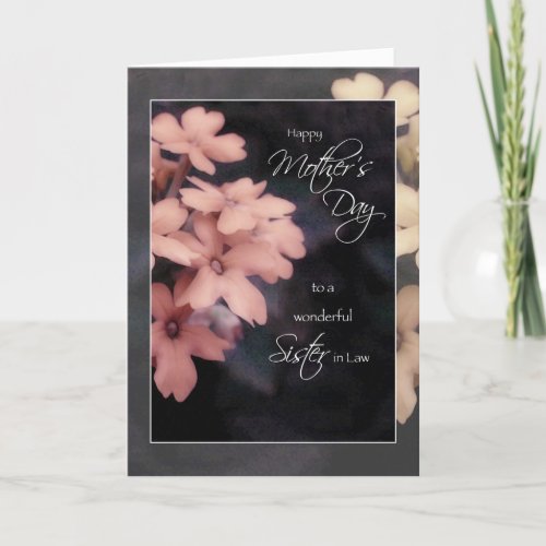 Mothers Day Card for Sister in Law Garden Phlox