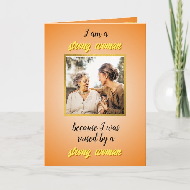 Mothers day card from adult daughter to senior mom (Front)