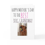Mothers Day Card from Dog to Dog Grandma Mothers Day Card from Dog to Dog Grandma