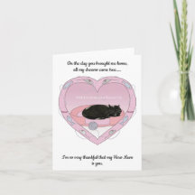 Mothers day card from the cat.