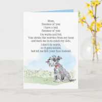 Mother's Day Card from the Dog