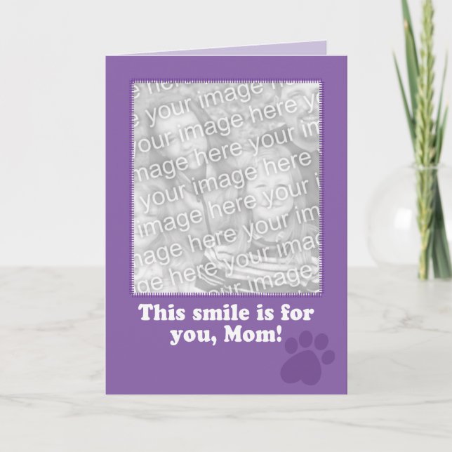 Mother's Day Card from Your Dog Photo Card (Front)