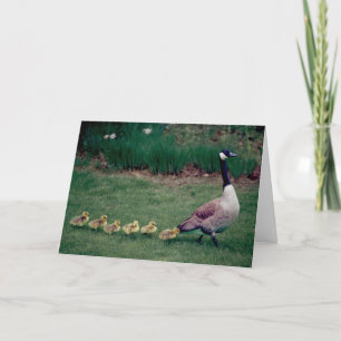 Mother's Day card goose with 6 Yugoslavia